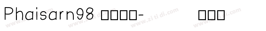 Phaisarn98 语言英文字体转换